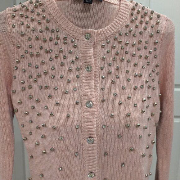 Boston Proper Blush Pink Embellished Sweater XXS - Picture 4 of 7